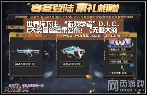 世界杯下注_“游戏学者”D.I.C.E大奖最终结果公布！《无